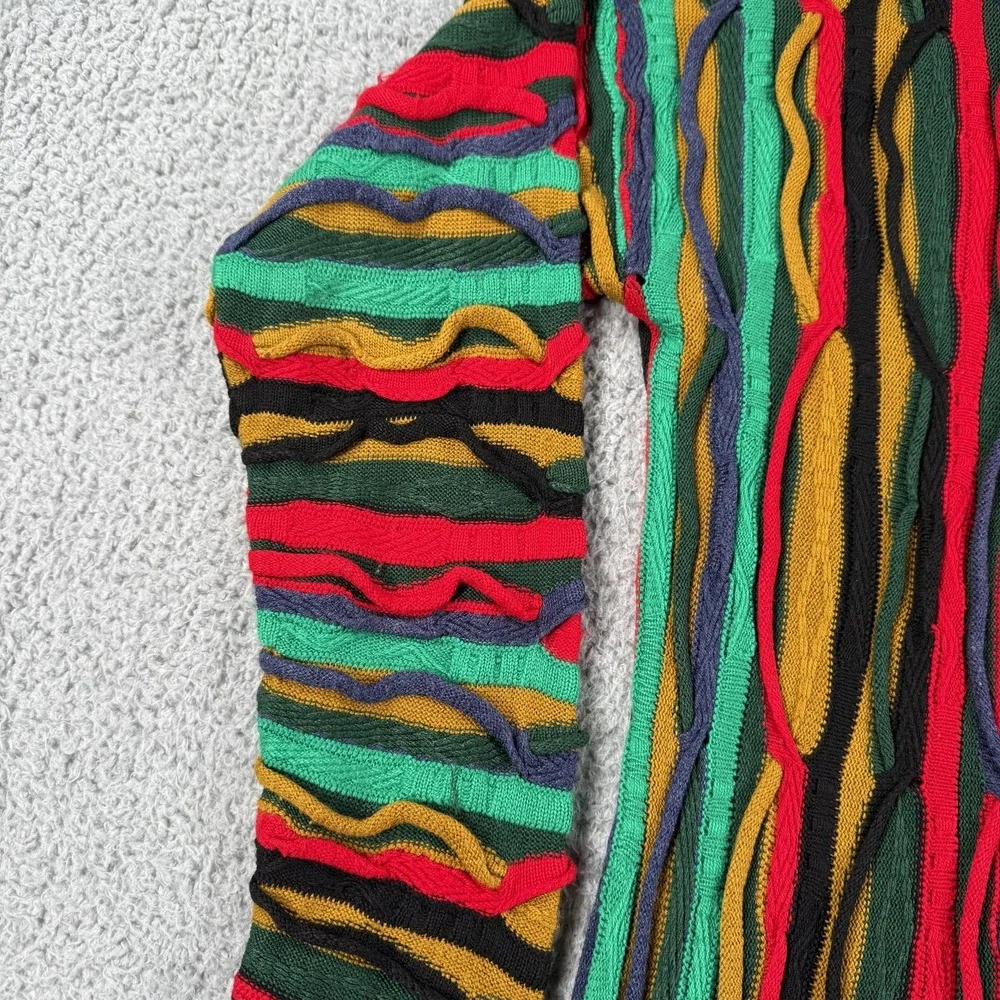 Vintage Coogi Sweater Mens Large Multicolor Australia Mercerised Hip‎ Hop 90s
